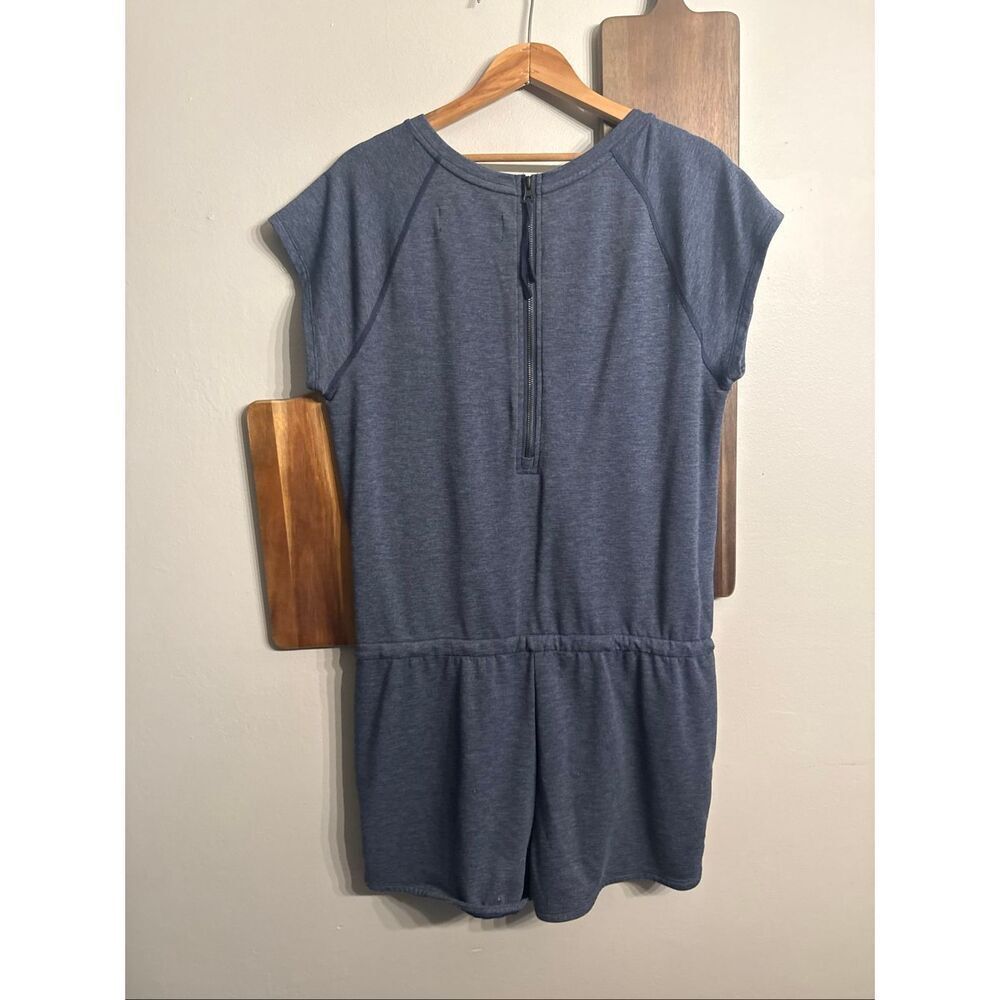 Smartwool Heathered Navy Blue Merino Wool Blend Active Reset Romper Size Large - Picture 2 of 5